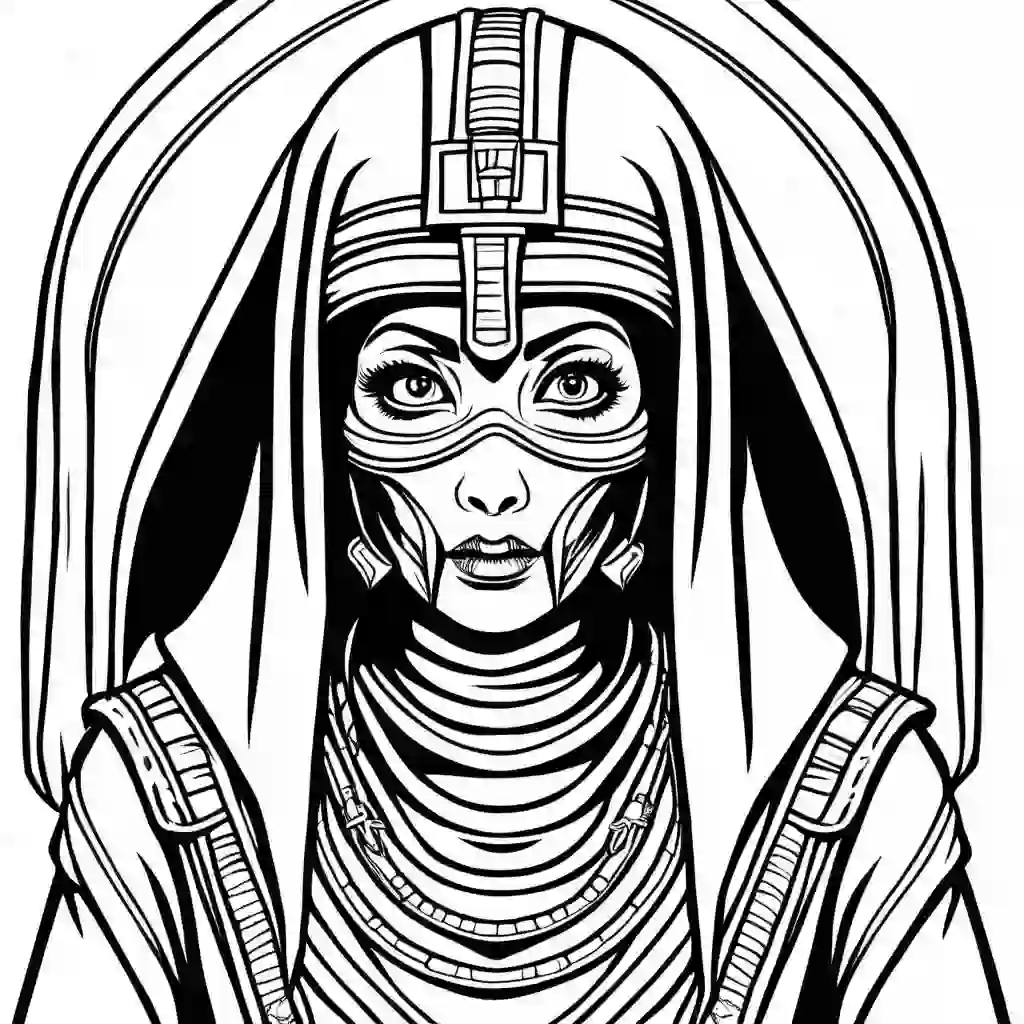 Mummies coloring pages